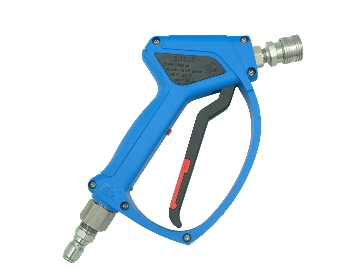 SGS28 LIGHT BLUE SPRAY GUN 4,000 W/SS PRIMA QC FITTINGS INSTALLED