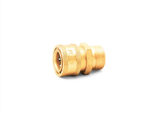 COUPLER BRASS 3/8 QC X M22 M