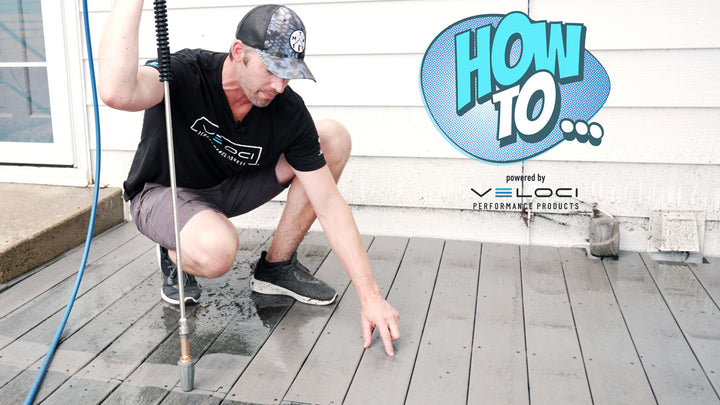 how to clean a composite deck with a turbo nozzle 
