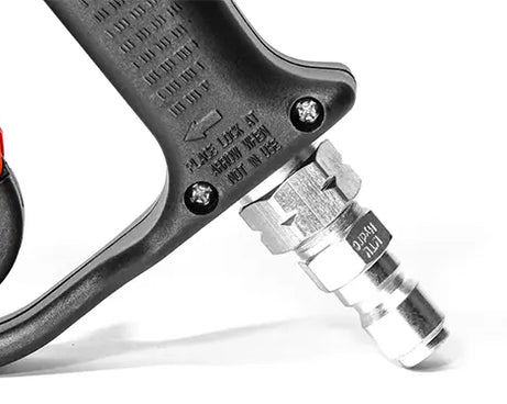 SPRAY GUN M407 W/ 3/8 QC PLATED STEEL PLUG
