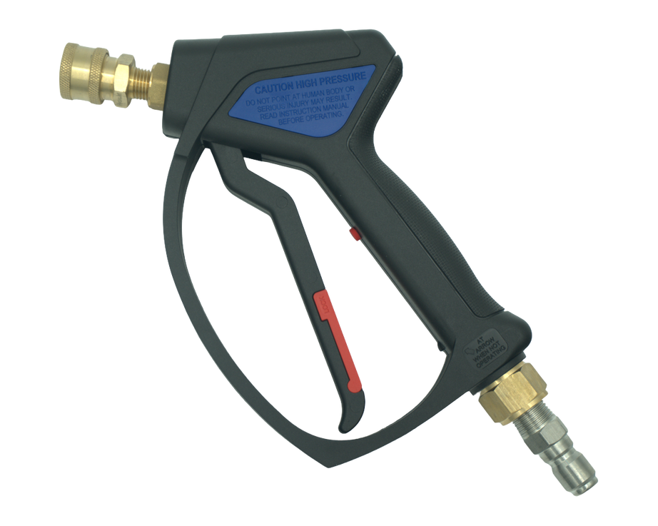 MTM Hydro SG28 Spray Gun, 4000 PSI, 12 GPM, Brass Socket, and SS plug Installed