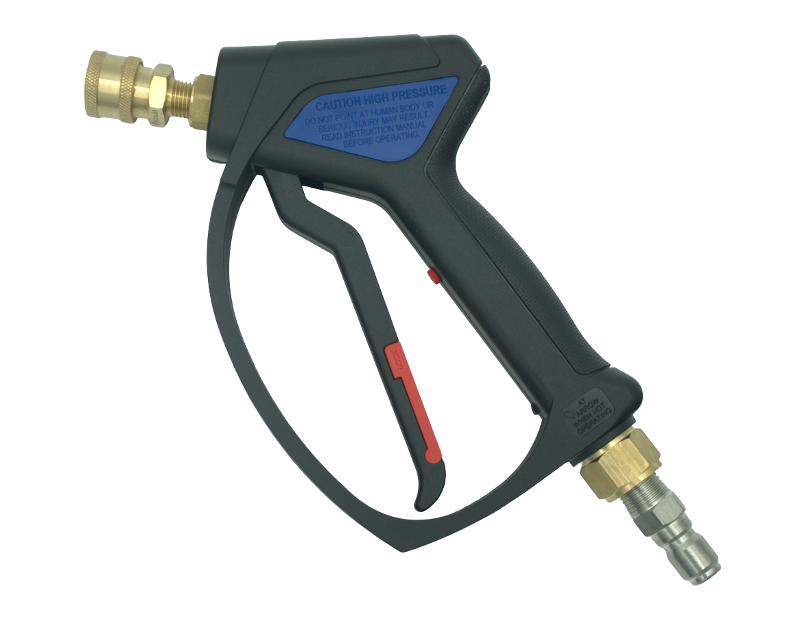 MTM Hydro SG28 Spray Gun, 4000 PSI, 12 GPM, Brass Socket, and SS plug Installed