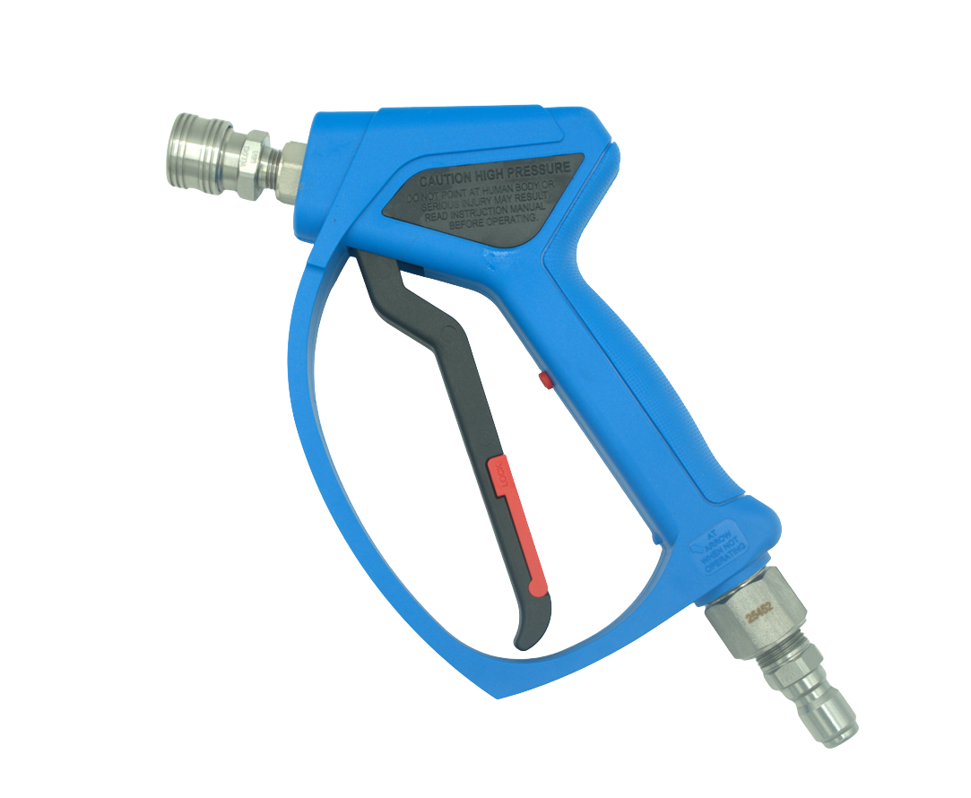 SGS28 LIGHT BLUE SPRAY GUN 4,000 W/SS PRIMA QC FITTINGS INSTALLED