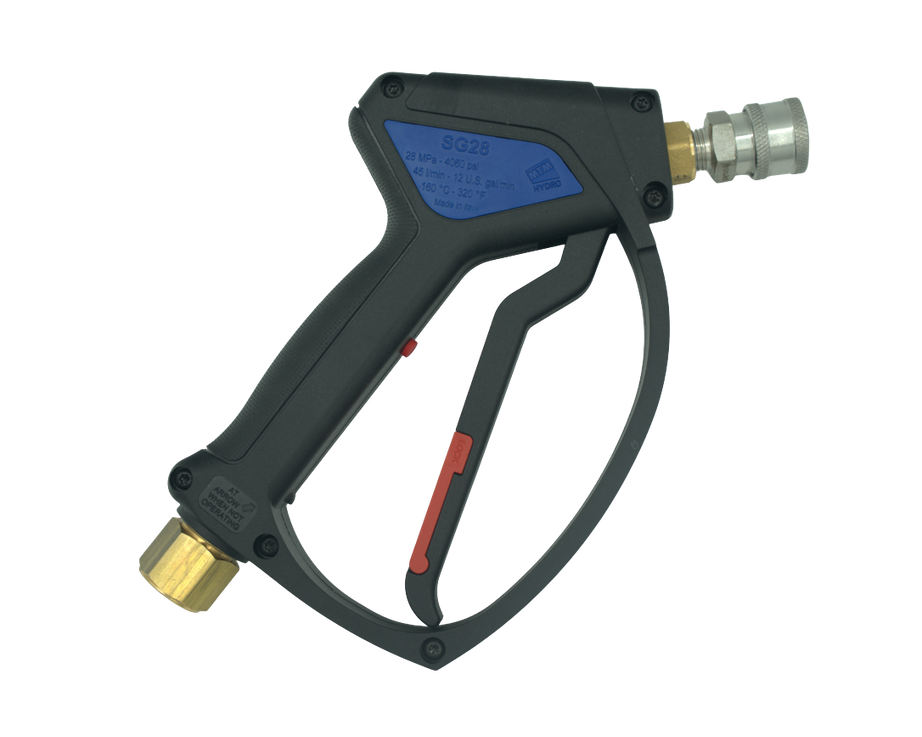 MTM Hydro SG28 Spray Gun, 3/8", 4000 PSI, 12 GPM, Live Swivel, QC Socket
