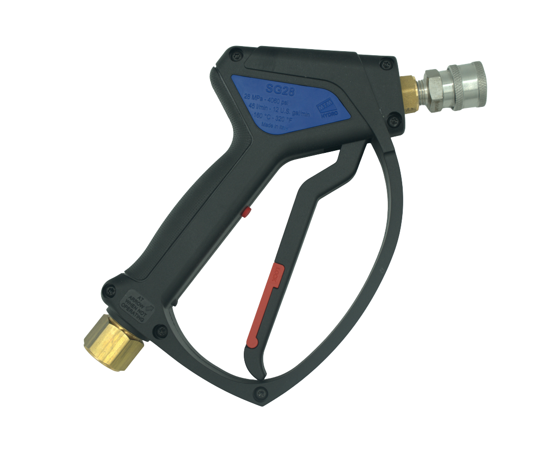 SPRAY GUN SG28 SWIVEL EH 4000PSI @12GPM W. SS QC SOCKET