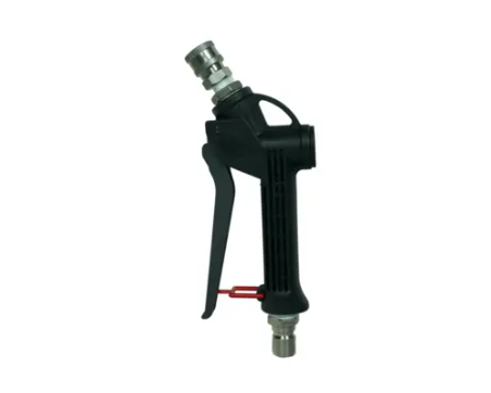 HydroJet Soft Wash Spray Gun with Stainless Quick Connects, 3/8 plug inlet x 1/4 coupler outlet