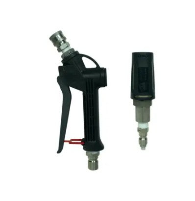 2-3 GPM HydroJet Soft Wash Spray Gun & Soft Wash Twist – 1/2” QC Plug Inlet