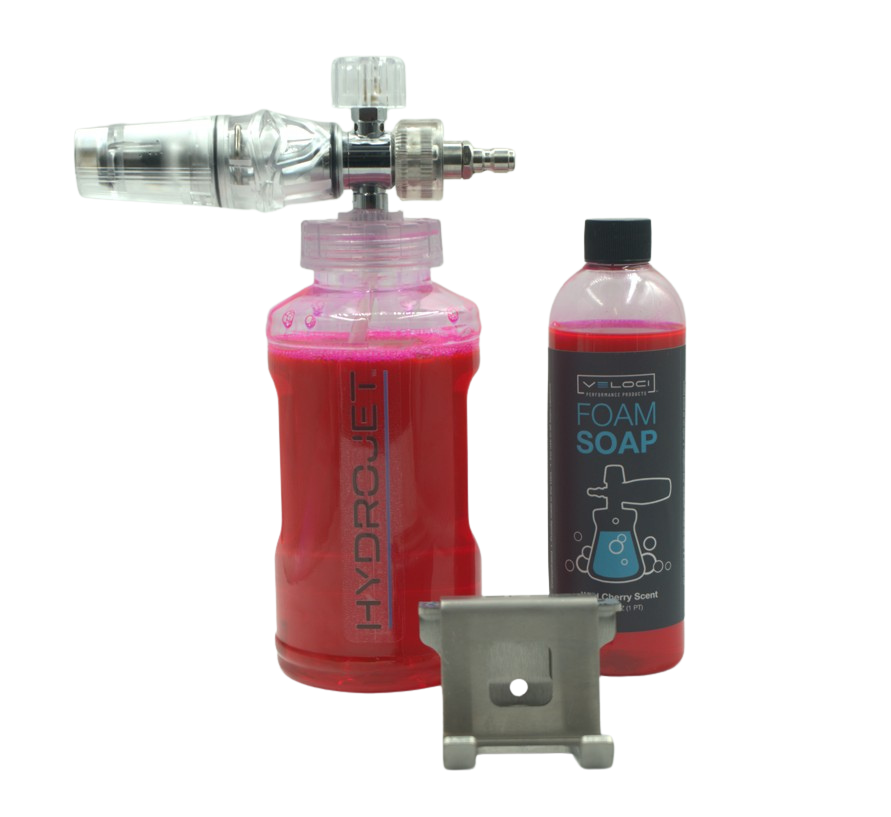 CLEAR FOAM CANNON W. BRACKET & 16OZ SOAP