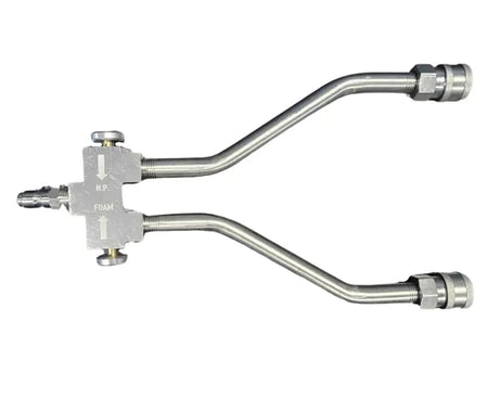 ECONOMY HI/LOW SWITCH VALVE W/TWIN LANCES  W/SS QC'S