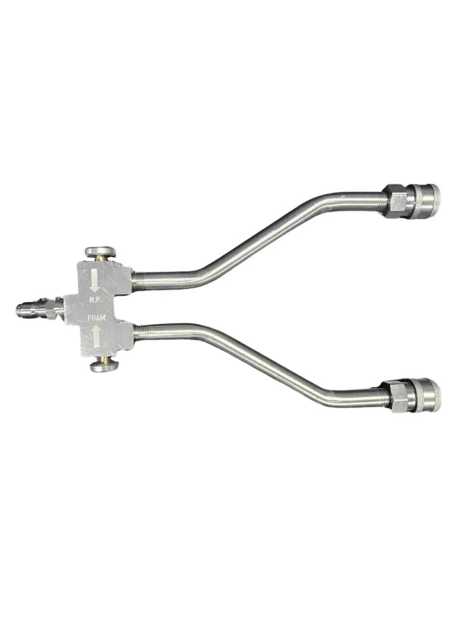 ECONOMY HI/LOW SWITCH VALVE W/TWIN LANCES  W/SS QC'S