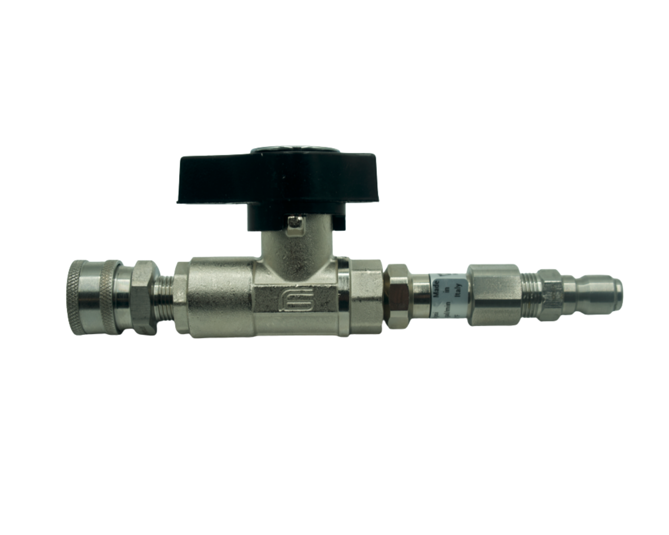 DN10 BALL VALVE W. SS LIVE SWIVEL & QCS - 3000 PSI