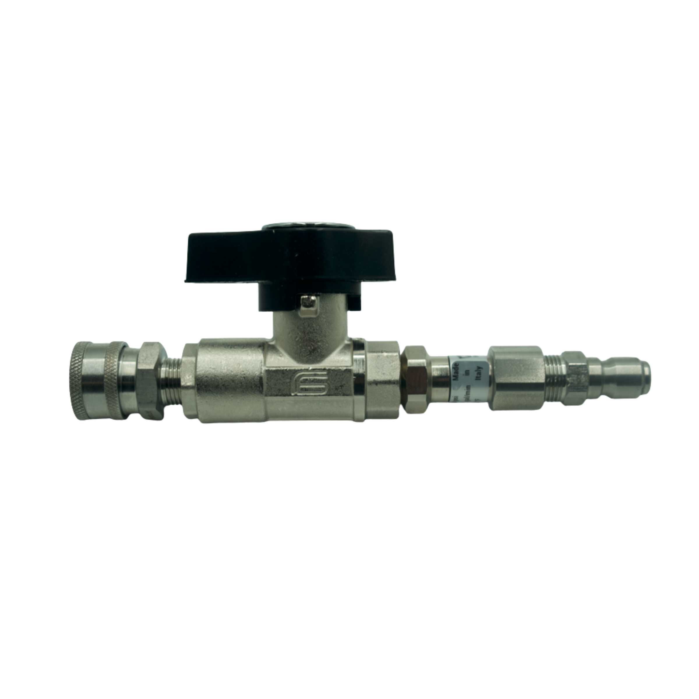 DN10 BALL VALVE W. SS LIVE SWIVEL & QCS - 3000 PSI