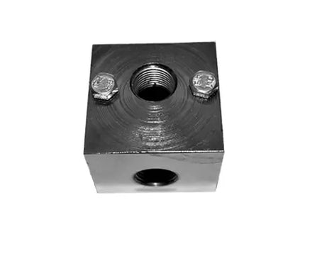 NICKEL PLATED STEEL UNLOADER MOUNTING BLOCK 1/2 F