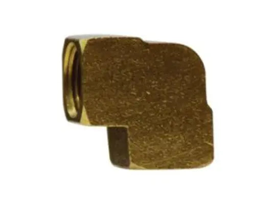 90-deg Elbow, 1/4-in FNPT x 1/4-in FNPT, Brass
