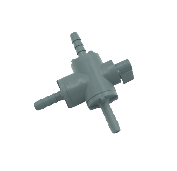 1/4" Poly 3-Way Valve