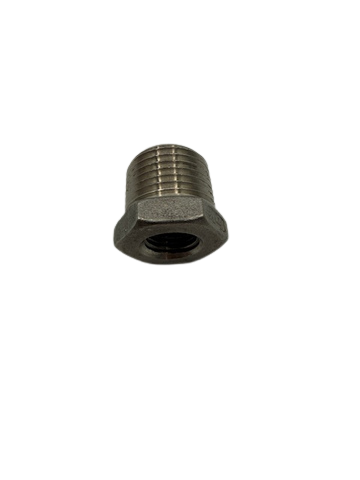 STAINLESS STEEL HEX BUSHING 1/2" MPT X 1/4" FPT
