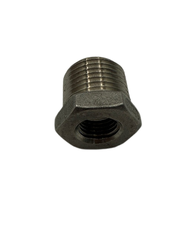 STAINLESS STEEL HEX BUSHING 1/2" MPT X 1/4" FPT