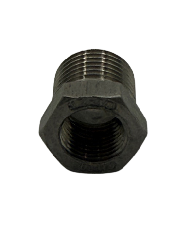 STAINLESS STEEL HEX BUSHING 1/2" MPT X 3/8" FPT