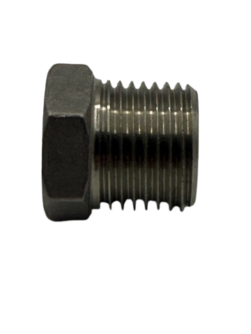 STAINLESS STEEL HEX BUSHING 1/2" MPT X 3/8" FPT
