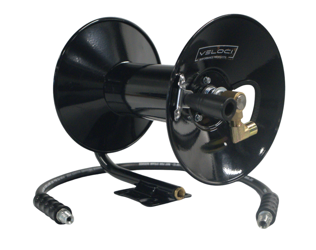 100 PAINTED HOSE REEL3/8 MXF, 140F MAX TEMP