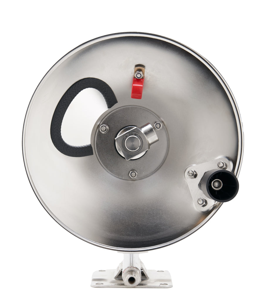 50 STAINLESS HOSE REEL 3/8 MXF, 215F MAX TEMP