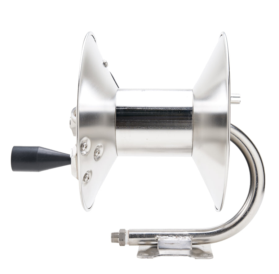 50 STAINLESS HOSE REEL 3/8 MXF, 215F MAX TEMP