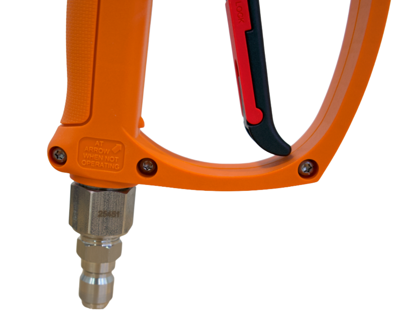 MTM Hydro Easy Hold SGS28 Light Orange Spray Gun w/ SS QC Fittings