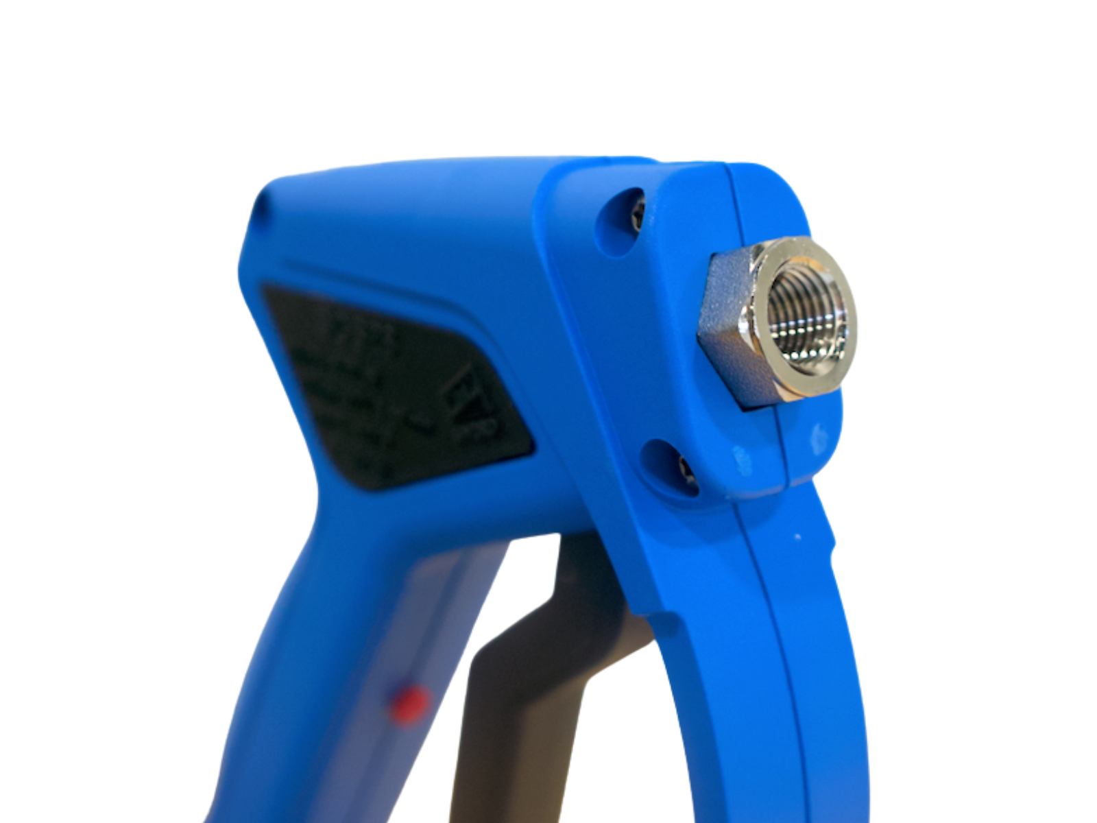 SGS28 1/4" Light Blue Spray Gun w/Nickel Plated Brass SS Swivel Inlet