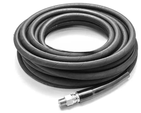 3/8" KobraJet Carbon Jacketed Black Hose, 4300 PSI, 25 FT, W/Swivel ends