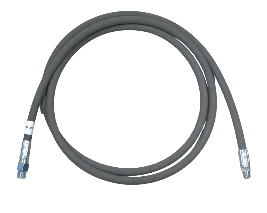 JUMPER HOSE/WHIP LINE 3/8 X 8' 4300 PSI - WRAPPED GREY
