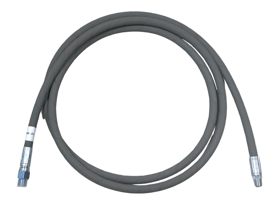 JUMPER HOSE/WHIP LINE 3/8 X 10' 4300 PSI - WRAPPED GREY