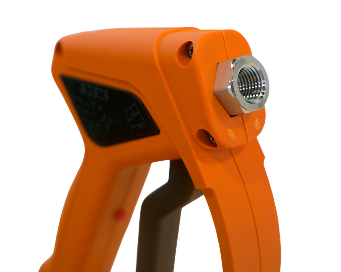 SGS28 1/4" Orange Spray Gun w/Nickel Plated Brass SS Swivel Inlet