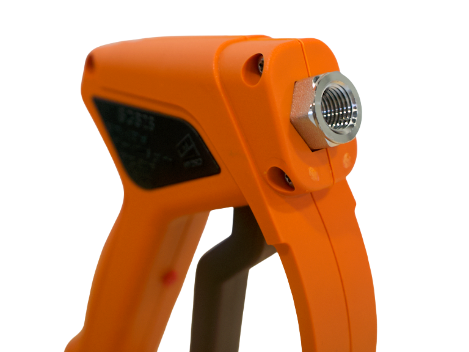 SGS28 1/4" Orange Spray Gun w/Nickel Plated Brass SS Swivel Inlet