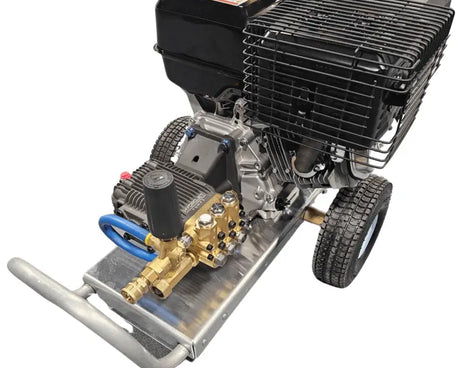 PRESSURE WASHER LIFAN 15HP/4GPM @4000PSI ON WHEELED CART