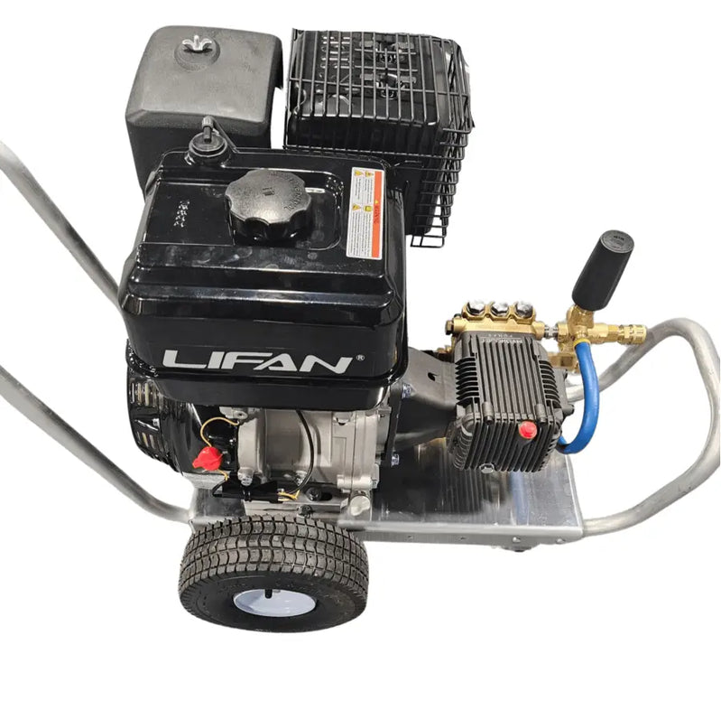 PRESSURE WASHER LIFAN 15HP/4GPM @4000PSI ON WHEELED CART
