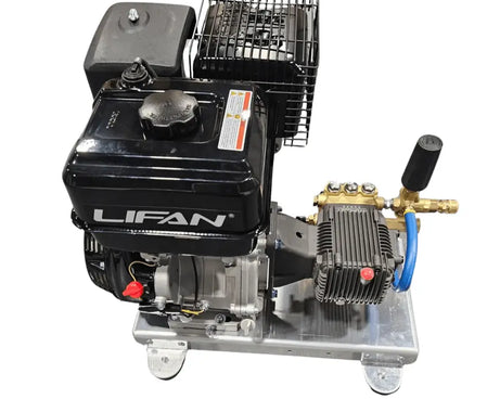 PRESSURE WASHER LIFAN 15HP/4GPM @4000PSI ON SKID FRAME