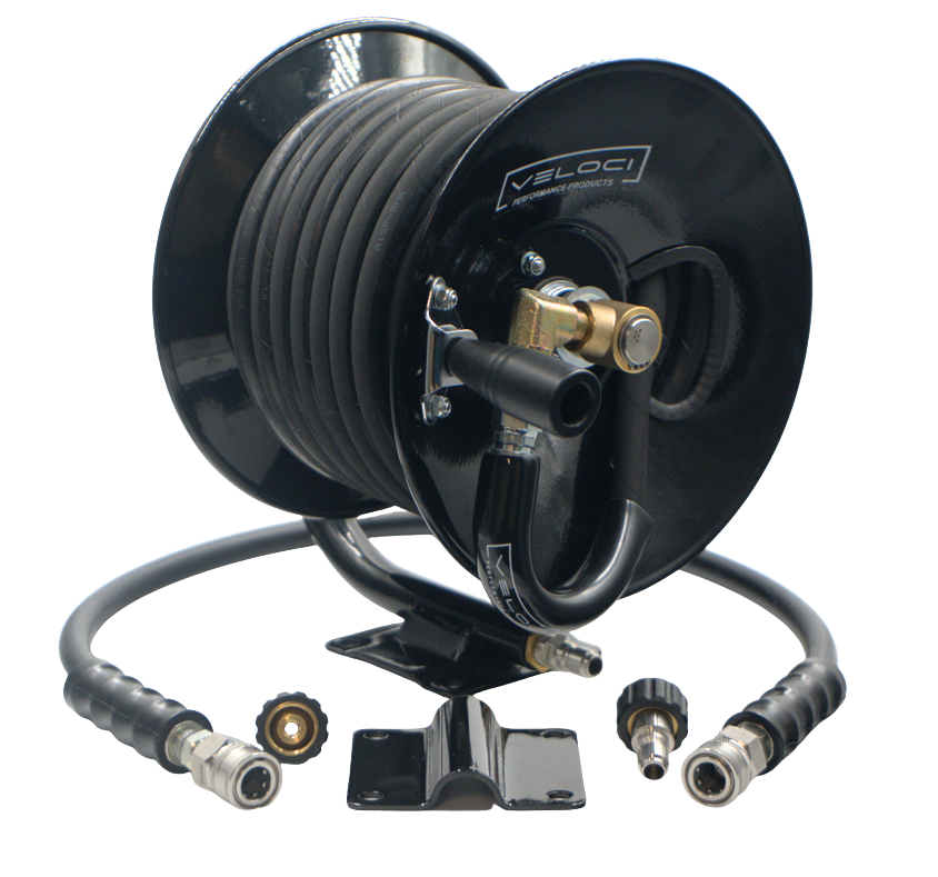 50' PROFESSIONAL- HOSE REEL KIT- 50' BLACK