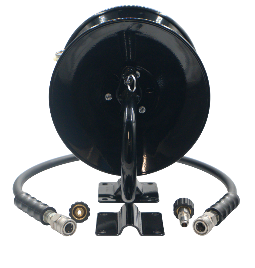50' PROFESSIONAL- HOSE REEL KIT- 50' BLACK