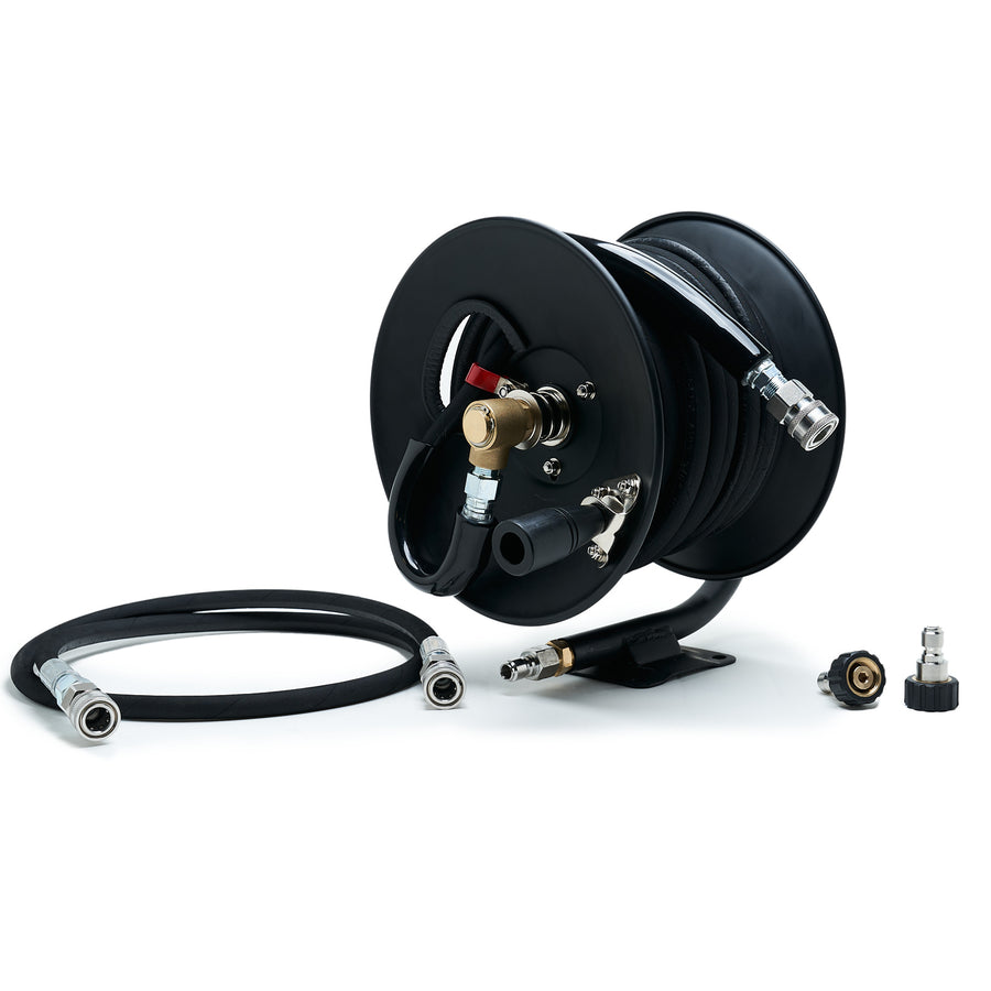 100' PROFESSIONAL HOSE REEL BUNDLE- 100' BLACK