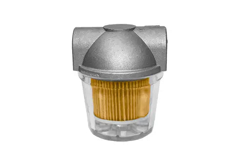 FUEL FILTER ALUMINUM 1/4' FXF 3.0' X 3.5' - MTM Hydro