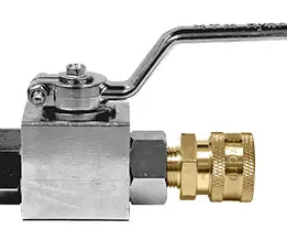 PLATED STEEL BALL VALVE 3/8 W/QC COUPLER & PLUG