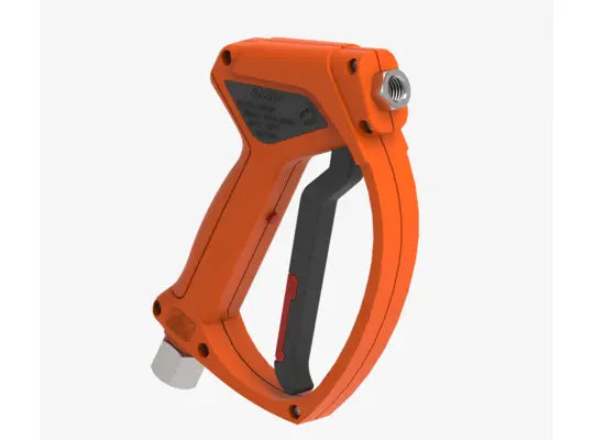 SGS28 ORANGE SPRAY GUN-NICKEL PLATE BRASS-SS SWIVEL INLET