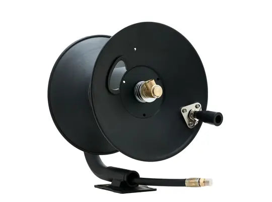 100 PAINTED HOSE REEL3/8 MXF, 140F MAX TEMP