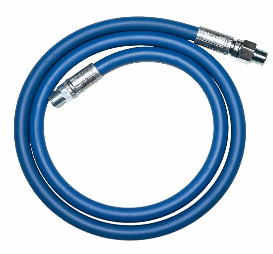 JUMPER HOSE/WHIP LINE 3/8 X 2' 4,000PSI - SMOOTH BLUE