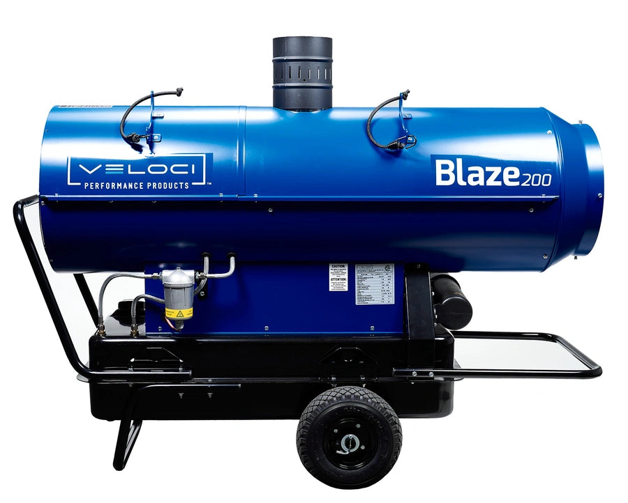 Veloci Blaze 200 Mobile Indirect Heater w/ Preheated Filter