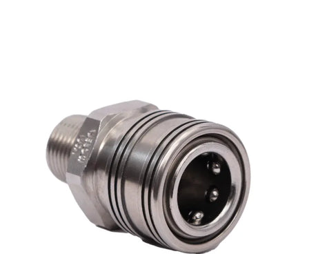 PRIMA STAINLESS STEEL QC COUPLER 3/8 MPT