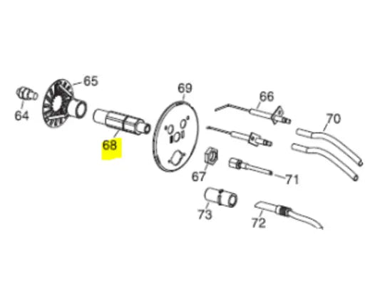 Veloci Heater Replacement Nozzle Support - Blaze 200, 300