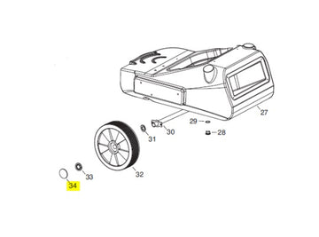 FLAME 115, FIRE 155 WHEEL AXEL COVER- C10513-N