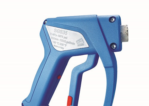 SGS35 SPRAY GUN-NICKEL PLATE BRASS-SS SWIVEL INLET