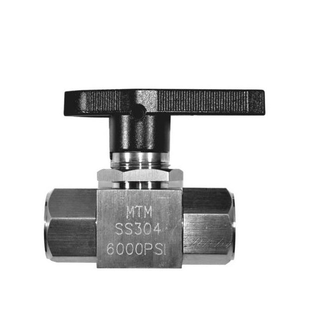 BALL VALVE STAINLESS STEEL 3/8 FXF6,000 PSI